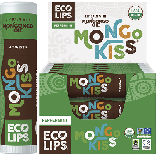 Eco Lips Lip Balm Display Mongo Kiss Peppermint