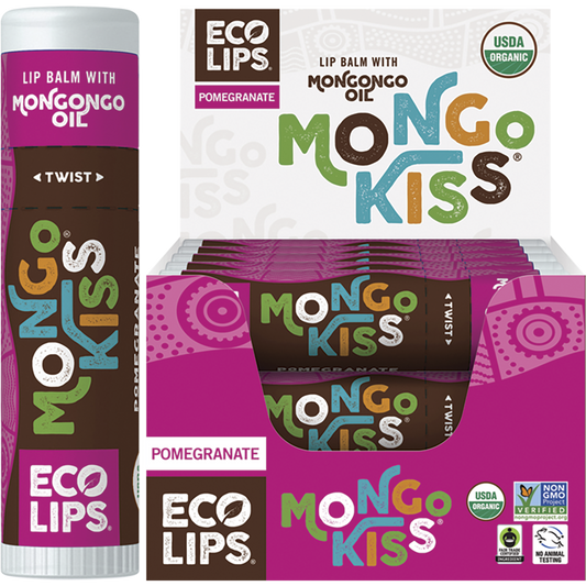 Eco Lips Lip Balm Display Mongo Kiss Pomegranate