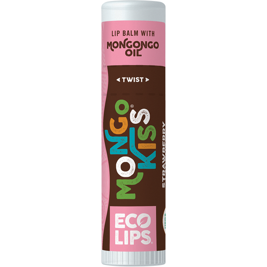 Eco Lips Lip Balm Display Mongo Kiss Strawberry Lavender