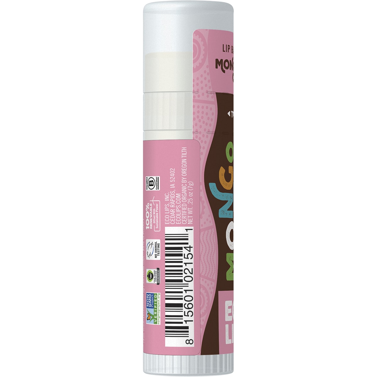 ECO LIPS Lip Balm Display Mongo Kiss Strawberry Lavender 15 x 7g