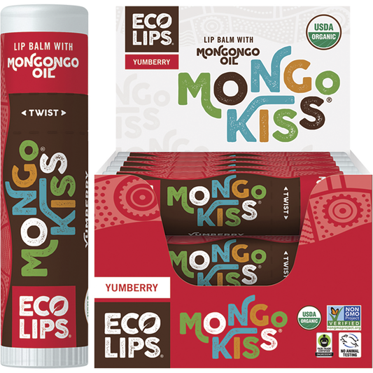 Eco Lips Lip Balm Display Mongo Kiss Yumberry