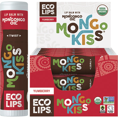 ECO LIPS Lip Balm Display Mongo Kiss Yumberry 15 x 7g