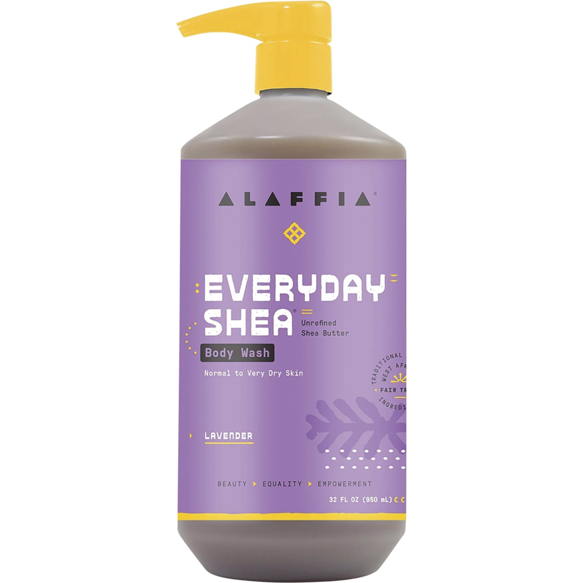 ALAFFIA Everyday Shea Body Wash Lavender 1 x 950ml