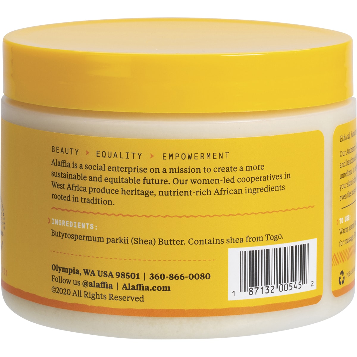 ALAFFIA Shea Butter Unscented 1 x 312g