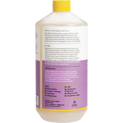ALAFFIA Kids Bubble Bath Lemon Lavender 1 x 950ml