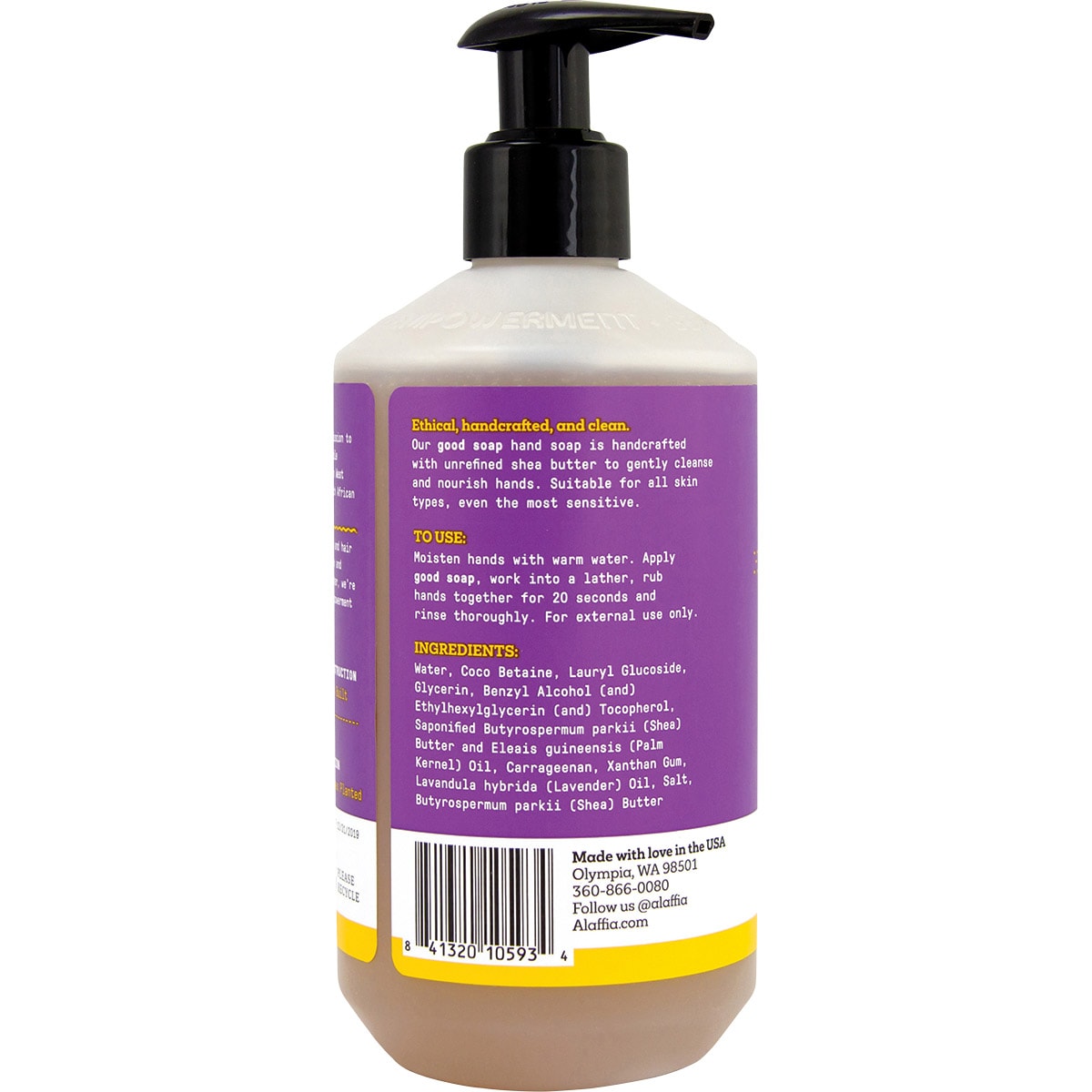 ALAFFIA Good Soap Hand Soap Lavender 1 x 355ml