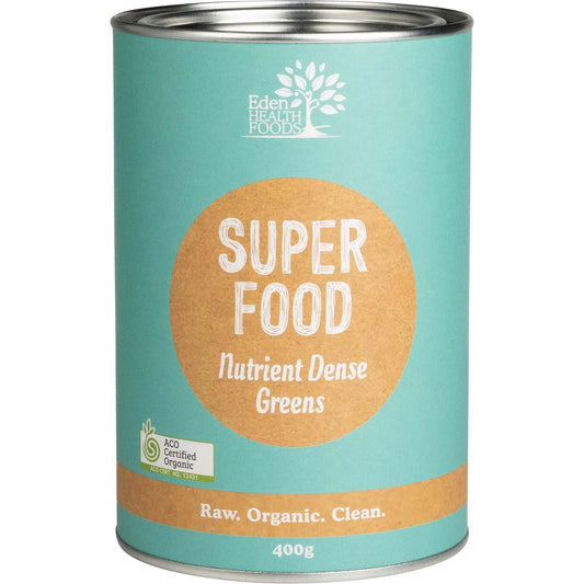 EDEN HEALTHFOODS Superfood Certified Organic Greens Powder 1 x 400g