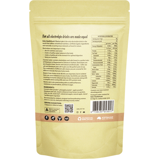 Eden Healthfoods Electra-Lyte Pineapple and Apple with Celtic Sea Salt