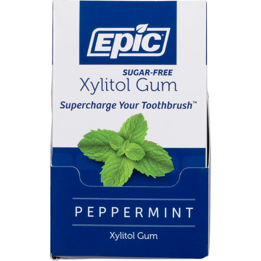 EPIC Xylitol Chewing Gum Peppermint x 12