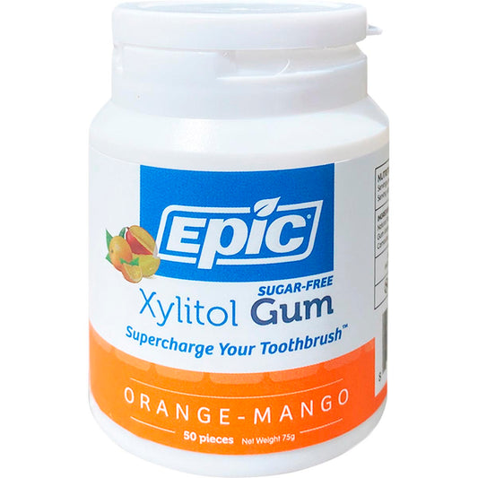 EPIC Xylitol Chewing Gum Orange-Mango x 50pcs