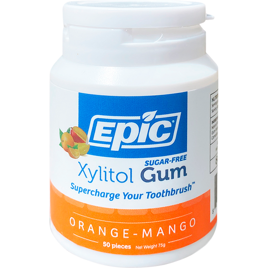 Epic Xylitol Chewing Gum Orange-Mango