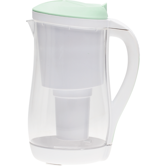 Ecobud Gentoo Plastic Water Filter Jug Aqua & White