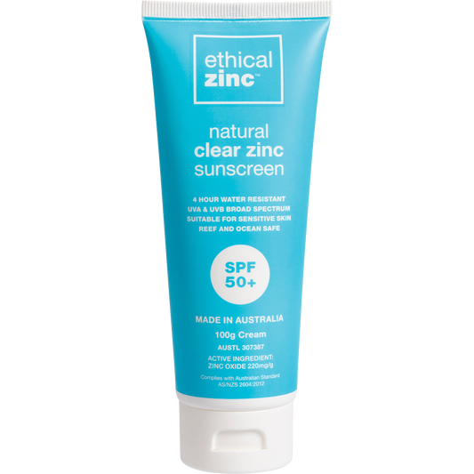 Ethical Zinc Natural Clear Zinc Sunscreen SPF 50+