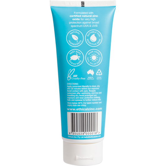 Ethical Zinc Natural Clear Zinc Sunscreen SPF 50+