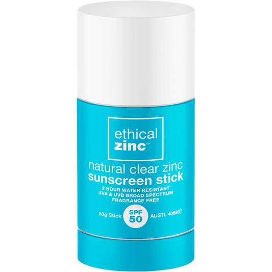 Ethical Zinc Natural Clear Zinc Sunscreen Stick SPF 50