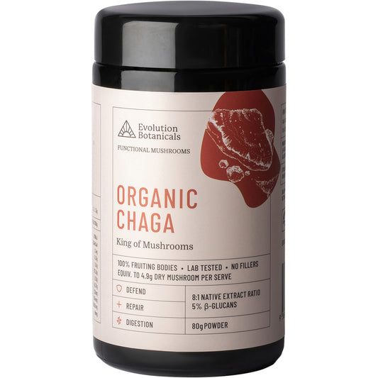 EVOLUTION BOTANICALS Organic Chaga King of Mushrooms 1 x 80g