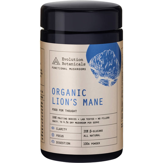 EVOLUTION BOTANICALS Organic Lion's Mane Food For Thought 1 x 100g