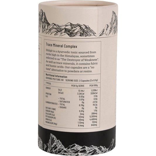 EVOLUTION BOTANICALS Himalayan Shilajit Trace Mineral Complex 1 x 120 Caps