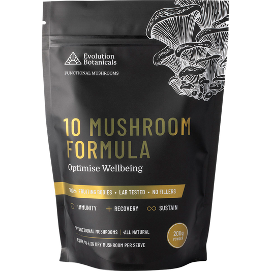 Evolution Botanicals 10 Mushroom Formula Optimise Wellbeing