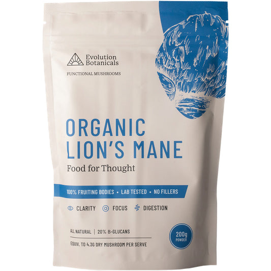 EVOLUTION BOTANICALS Organic Lion's Mane Food For Thought 1 x 200g