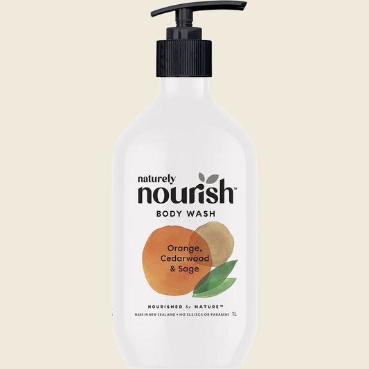 Naturely Nourish Body Wash Orange, Cedarwood & Sage