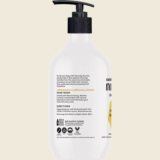 Naturely Nourish Hand Wash Lemongrass & Manuka Honey