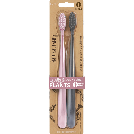 NFco. Bio Toothbrush (Twin Pack) Soft - Assorted Colours - Box of 8