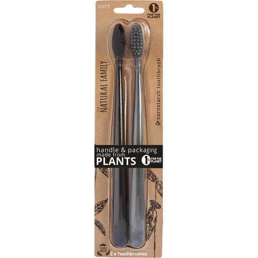 NFco. Bio Toothbrush (Twin Pack) Soft - Assorted Colours - Box of 8