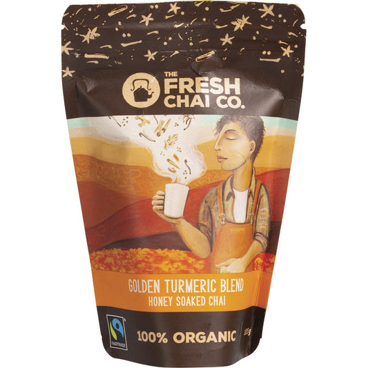 THE FRESH CHAI CO Golden Turmeric Blend Honey Soaked Chai 1 x 125g