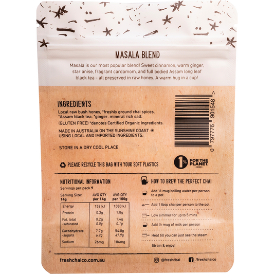 The Fresh Chai Co. Masala Blend Fresh Sticky Chai 125g