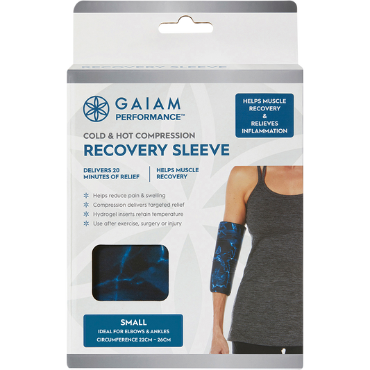 Gaiam Cold & Hot Compression Recovery Sleeve Small