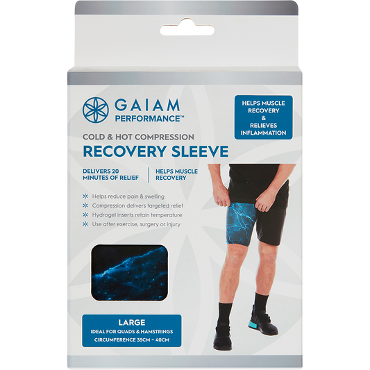 Gaiam Cold & Hot Compression Recovery Sleeve Large