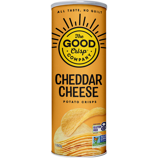 The Good Crisp Company Potato Crisps Cheddar Cheese - Box of 8