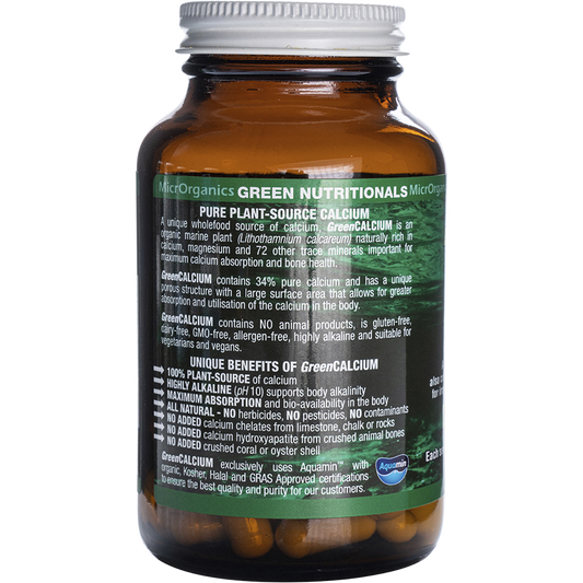 Green Nutritionals Green Calcium 600mg 12 x 60 Caps