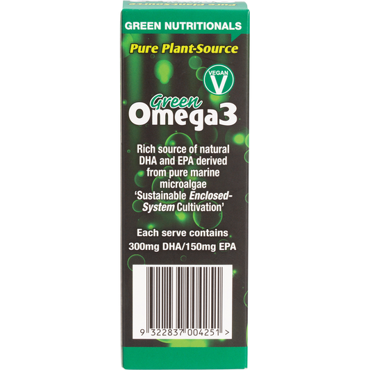 Green Nutritionals Green Omega3 Vegan Drops 300mg DHA+150mg EPA