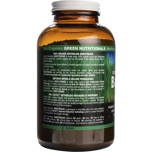 Green Nutritionals Barleygrass 100% Australian Organic