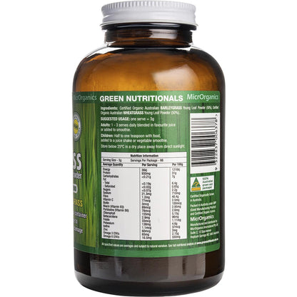 GREEN NUTRITIONALS Organic Supergrass Powder 1 x 200g