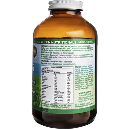 GREEN NUTRITIONALS Organic Green Superfoods Powder 1 x 450g