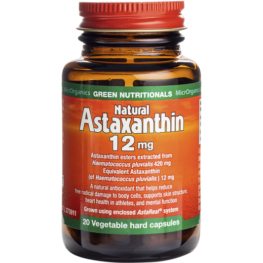 Green Nutritionals Natural Astaxanthin 12mg 12 x 20 Caps