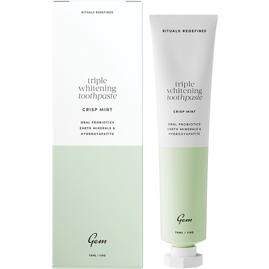 Gem Toothpaste Triple Whitening Crisp Mint