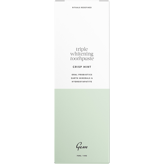 Gem Toothpaste Triple Whitening Crisp Mint