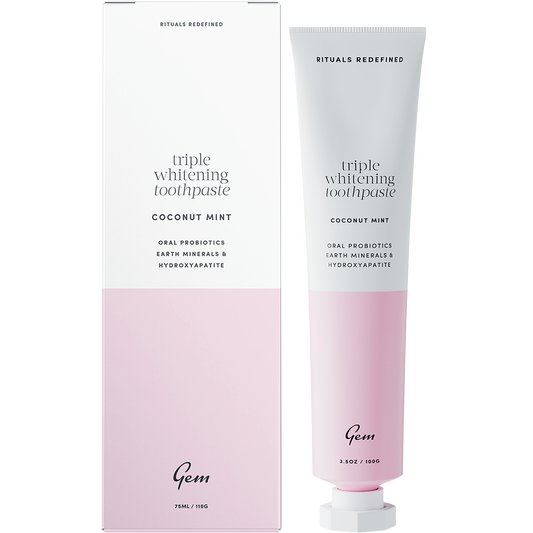 Gem Toothpaste Triple Whitening Coconut Mint