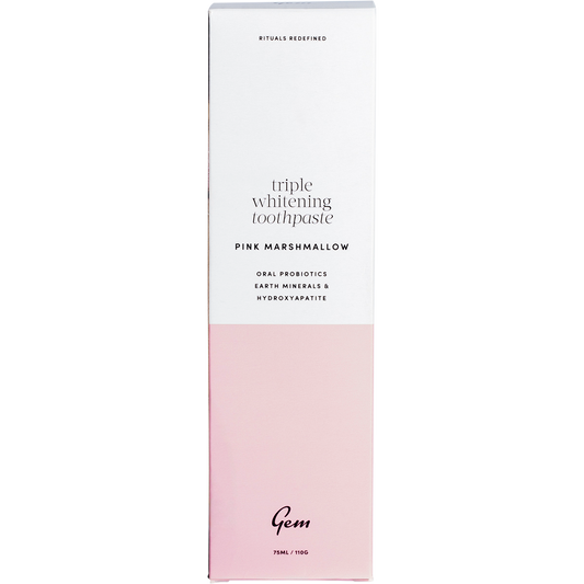 Gem Toothpaste Triple Whitening Pink Marshmallow