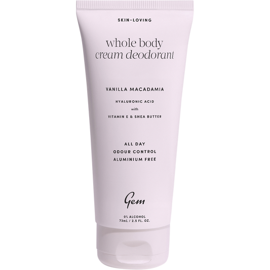Gem Whole Body Cream Deodorant Vanilla Macadamia