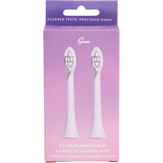 Gem Electric Toothbrush Replacement Heads Rose