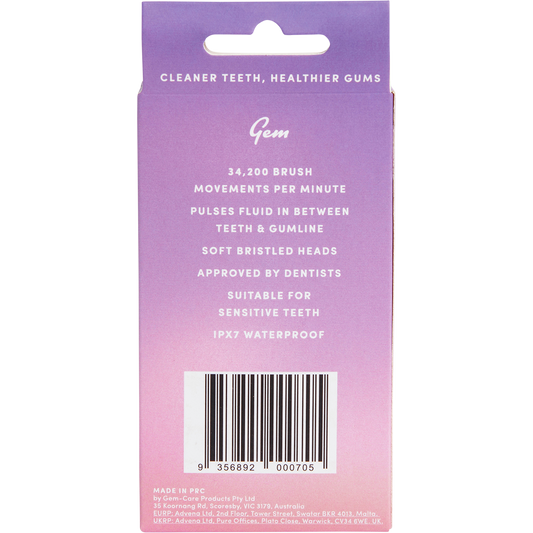 Gem Electric Toothbrush Replacement Heads Rose