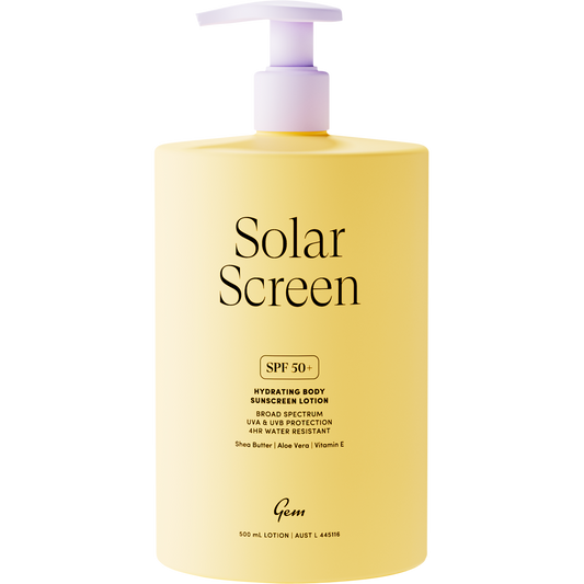 Gem Solar Screen SPF50+ Hydrating Body Sunscreen Lotion