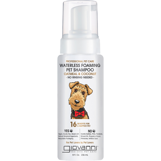 Giovanni Waterless Foaming Pet Shampoo Professional Pet Care