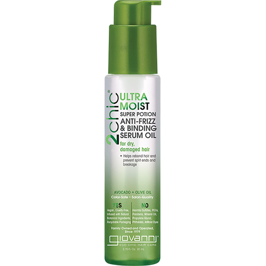 Giovanni Anti-Frizz Serum 2chic Ultra Moist Dry, Damaged Hair