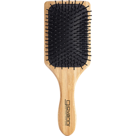 Giovanni Bamboo Hair Brush Paddle Nylon Ball Tipped Bristles